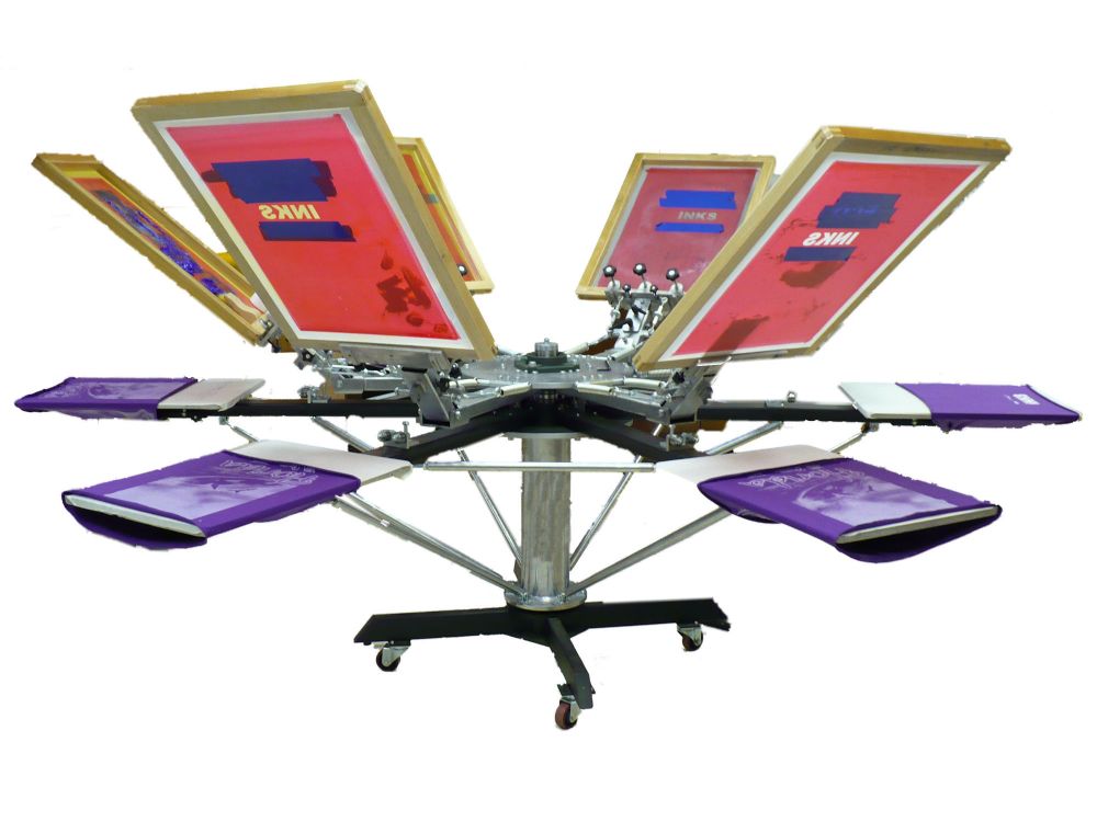 Máquina de serigrafía UV automática de 6 colores